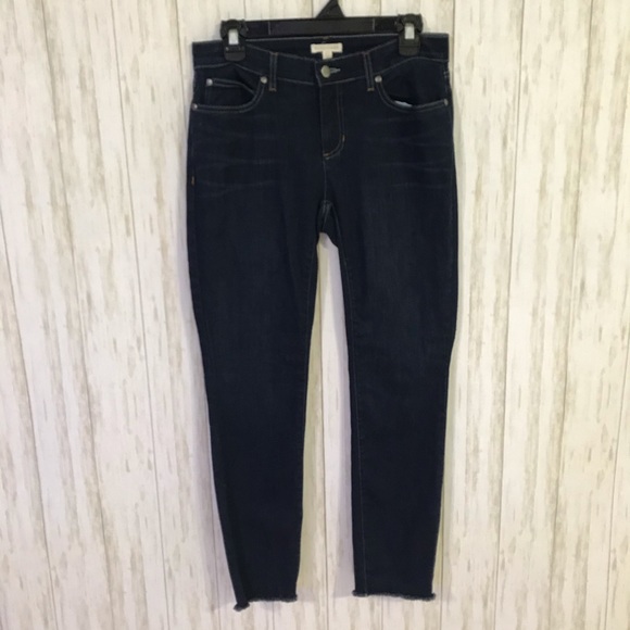 Eileen Fisher Denim - Eileen FIsher skinny jeans Raw Hem size 4